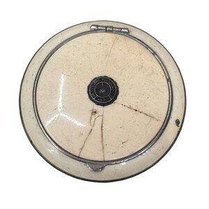 Vintage Compact Mirror Fordham University 1841 Rouge Cream Enamel Mirror READ